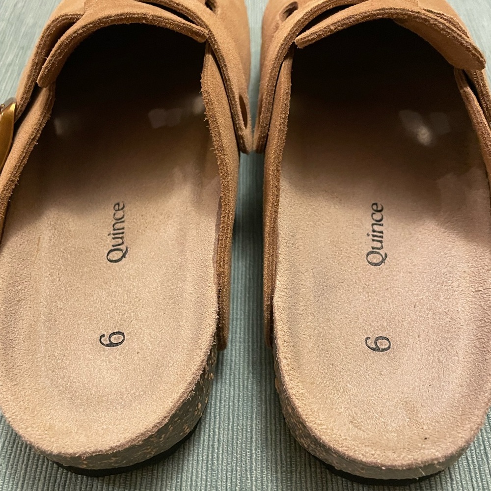 NWOT Quince Tan Suede Mules - Picture 7 of 11